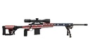 HOWA HCRA73107USKMDT M1500 APC CHASSIS 308 WIN 10+1 (3 MAGS) 24" HB, AMERICAN FLAG CERAKOTE, LUTH-AR MBA-4 STOCK WITH ALUMINUM CHASSIS, 4-16X50 SCOPE, BIPOD & 2 GRIPS