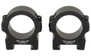 WARNE V613M HORIZONTAL RINGS VAPOR MATTE BLACK 30MM LOW 0 MOA