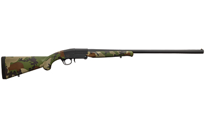 [8053800945127] CHARLES DALY 930335 101  COMPACT 20 GAUGE BREAK OPEN 3" 1RD 26" BLACK STEEL SINGLE SHOT BARREL & RECEIVER, FIXED WOODLAND CAMO SYNTHETIC STOCK, BERETTA/BENELLI MOBIL CHOKE SYSTEM