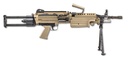FN 46100172 M249S PARA 5.56X45MM NATO 16.10" BARREL 30+1 MAG OR 200RD BELT CAPACITY,  FLAT DARK EARTH ROTATING & TELESCOPING STOCK, HYDRAULIC RECOIL BUFFER, NON-SLIP BUTTPLATE, OPTICS READY